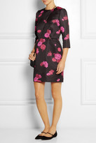 Thumbnail for your product : No.21 Amelia floral-print duchesse-satin mini dress