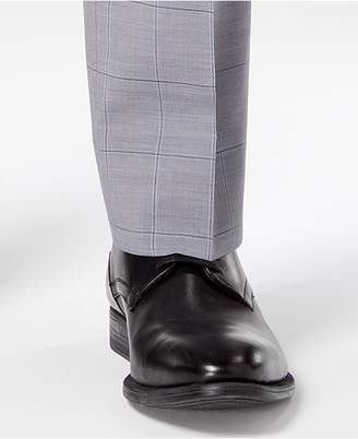 Vince Camuto CLOSEOUT! Men's Slim-Fit Stretch Medium Gray Windowpane Suit