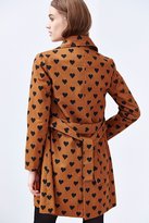 Thumbnail for your product : Urban Outfitters Compania Fantastica Heart Print Belted Trench