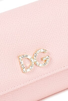 Thumbnail for your product : Dolce & Gabbana Crystal-embellished Textured-leather Wallet