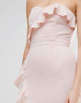 Thumbnail for your product : Elise Ryan Midi Pencil Dress With Frill Detail