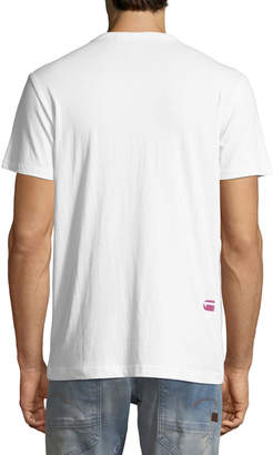G Star G-Star Zeabel Graphic Cotton T-Shirt, White