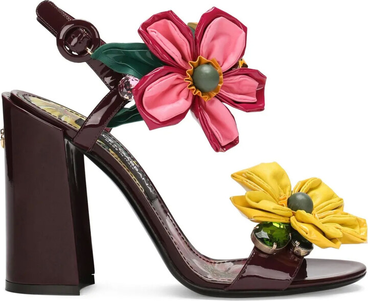 Dolce Gabbana Floral Sandal | ShopStyle