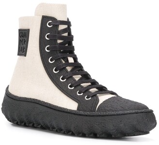 CamperLab Ground textured high-top sneakers