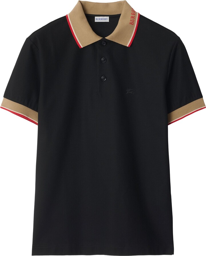 Burberry Cotton Logo-Collar Polo Shirt