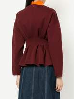 Thumbnail for your product : G.V.G.V. printed knit peplum top