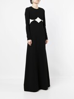 Thumbnail for your product : Giambattista Valli Two-Tone Long-Sleeve Dress