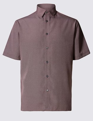 Marks and Spencer Easy Care Printed Shirt