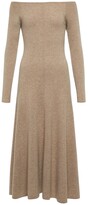 Thumbnail for your product : Polo Ralph Lauren Off-shoulder cashmere maxi dress