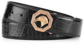 Thumbnail for your product : Stefano Ricci Crocodile Belt with Rose Golden Eagle Buckle