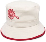 Thumbnail for your product : RED Valentino Embroidered Floral Bucket Hat