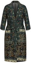 Thumbnail for your product : City Chic Jasper Paisley Jacket - alpine