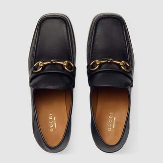 Gucci Leather Horsebit loafers