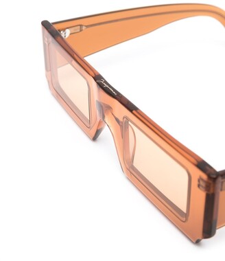 Jacquemus Les lunettes Soleil rectangle-frame sunglasses