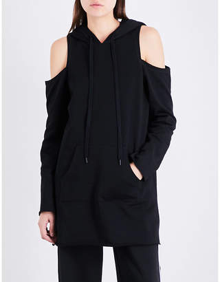 KENDALL + KYLIE KENDALL & KYLIE Cold-shoulder jersey hoody