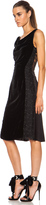 Thumbnail for your product : Nina Ricci Velvet Lace Panel Dress