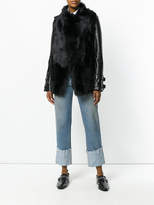 Thumbnail for your product : Plein Sud Jeans panelled fur jacket