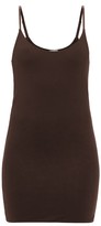 Thumbnail for your product : Skin Ceres Organic Pima Cotton-blend Slip Dress - Dark Brown