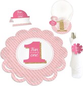 Thumbnail for your product : Big Dot of Happiness 1st Birthday Girl - Fun to be One - First Birthday Party Paper Charger and Table Decorations Chargerific Kit Place Setting for 8