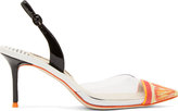 Thumbnail for your product : Sophia Webster Black Mimi Tangerine Heels