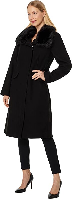 Vince Camuto ヴィンスカムート レディース 女性用 ファッション アウター ジャケット コート ウール・ピーコート 36 in Wool  Coat V29768-ME Medium Grey