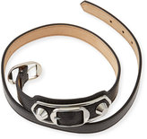 Thumbnail for your product : Balenciaga Classic Leather Wrap Bracelet, Black