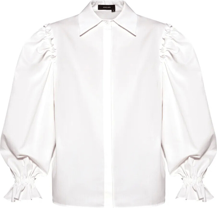 ANOUKI Ruffled-Detail Shirt