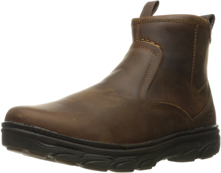 Skechers Brown Boots For Men on Sale 