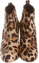 Thumbnail for your product : Brian Atwood Leopard Ponyhair Ankle Boots