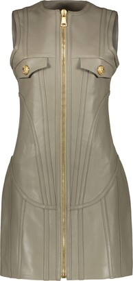 MM6 MAISON MARGIELA Trompe l'Oeil pleated mini ドレス MM6 MAISON MARGIELA Trompe l'Oeil pleated mini ドレス