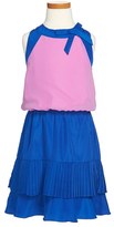 Thumbnail for your product : Nicole Miller Chiffon Colorblock Dress (Big Girls)