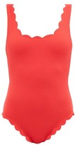 Thumbnail for your product : Marysia Swim Palm Springs Scalloped-edged Swimsuit - Red