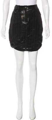 Christian Dior Metallic Wool Mini Skirt
