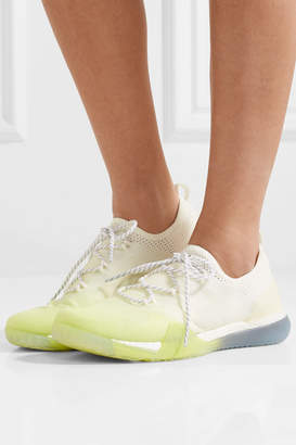 adidas by Stella McCartney Pureboost Dégradé Stretch-knit Sneakers - White