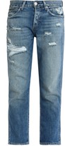 Thumbnail for your product : Amo Tomboy Cropped Distressed Boyfriend Jeans