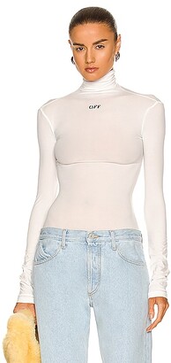 Off-White White Women's Sleeve Tops with Back | Shop the world's largest collection of fashion |