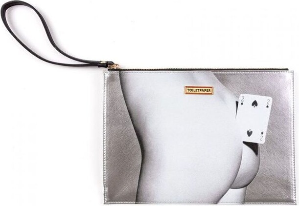 Seletti Two Of Spades Pouch Bag