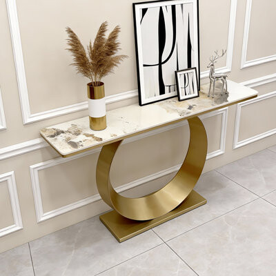 Modern simple light luxury console table