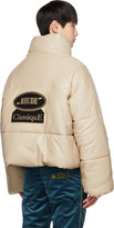 Thumbnail for your product : Rhude Tan Embroidered Puffer Jacket