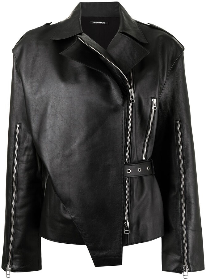 Panel Leather Jacket | Shop the world's largest collection of 