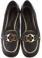 Thumbnail for your product : Louis Vuitton Leather Round-Toe Loafers