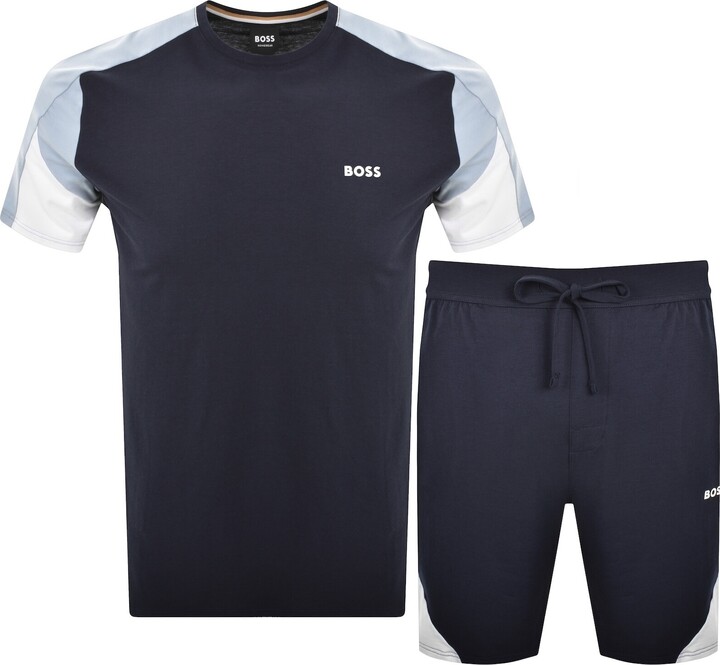 Boss Business BOSS Balance T Shirt And Short Set Navy ShopStyle