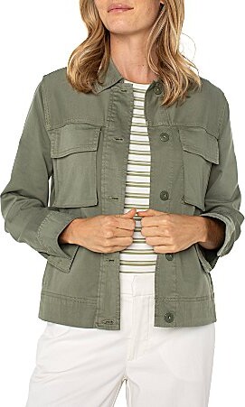 Liverpool Los Angeles Twill Point Collar Cargo Jacket