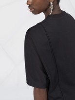 Thumbnail for your product : Y-3 panelled logo cotton T-shirt