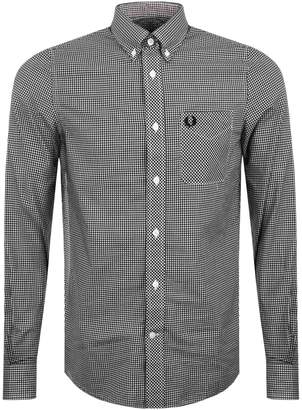 Fred Perry Classic Gingham Shirt Black
