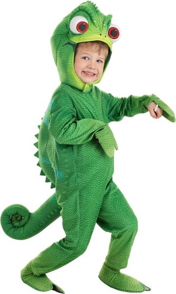 HalloweenCostumes.com4TToddlerDisneyTangledPascalHalloweenCostume|KidsDisneyCostumes,White/Green/Green