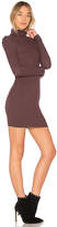Thumbnail for your product : Enza Costa Rib Turtleneck Mini Dress