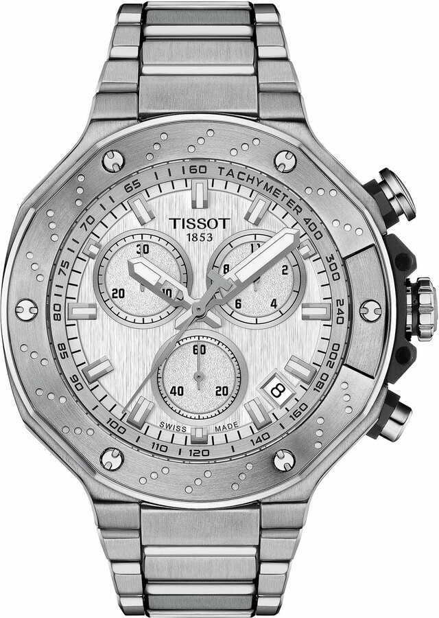 Tissot Mens T-Race Chronograph 316L Stainless Steel case Quartz Watches