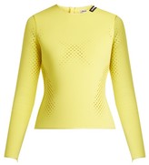 Thumbnail for your product : Balenciaga Perforated Neoprene Top - Light Yellow