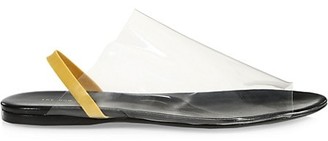 The Row Clear PVC Flat Slingback Sandals